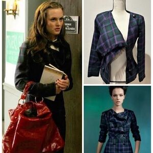 L.A.M.B. Plaid Jacket - Black and Purple